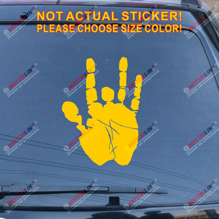 Jerry Garcia Hand Decal Sticker Car Vinyl pick size color no bkgrd die cut