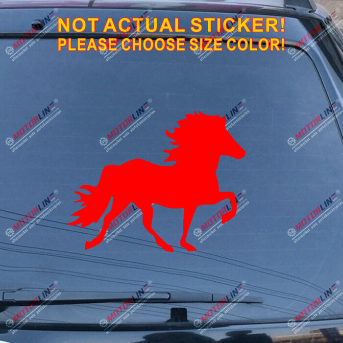 Icelandic Horse Decal Sticker Iceland Car Vinyl pick size color no bkgrd b