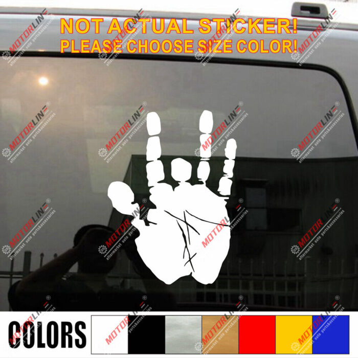 Jerry Garcia Hand Decal Sticker Car Vinyl pick size color no bkgrd die cut