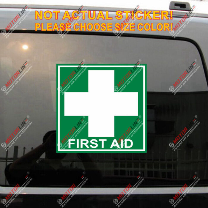 First Aid symbol universal Decal Sticker Car Vinyl Reflective Glossy pick size b