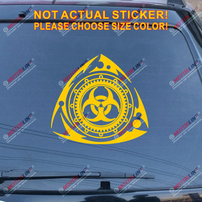 Rotary Engine Biohazard Wankel Decal Sticker Car Vinyl fit for Mazda 3 6 RX7 RX8