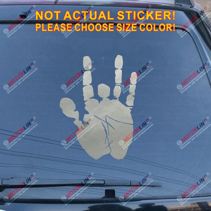 Jerry Garcia Hand Decal Sticker Car Vinyl pick size color no bkgrd die cut