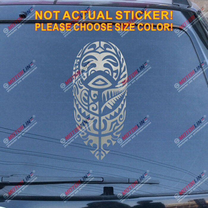 Hawaii Tribal Decal Sticker Hawaiian HI Car Vinyl pick size color no bkgrd a