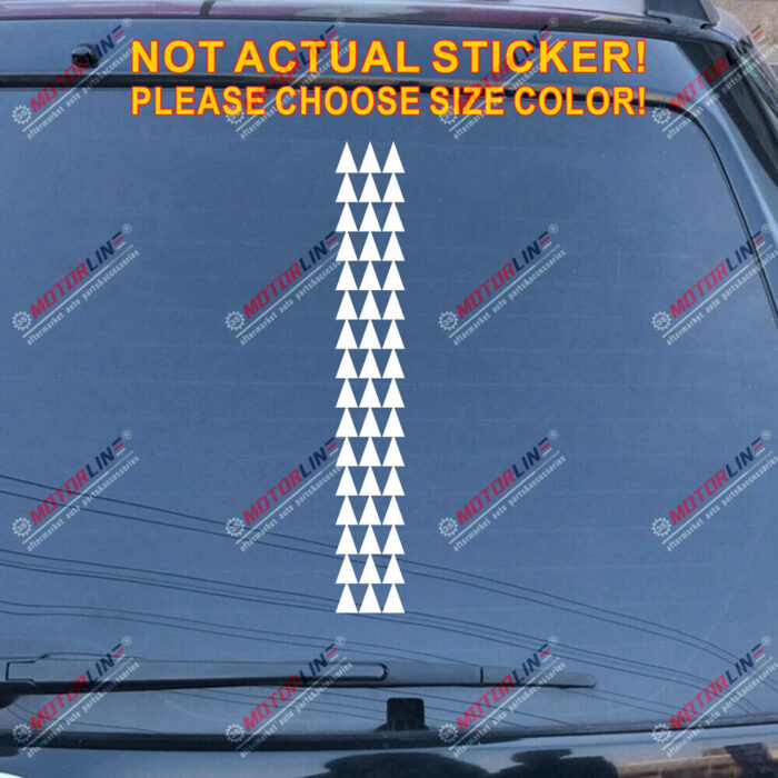 Hawaii Tribal 48 Arrows Decal Sticker Car Vinyl pick size color Hawaiian HI