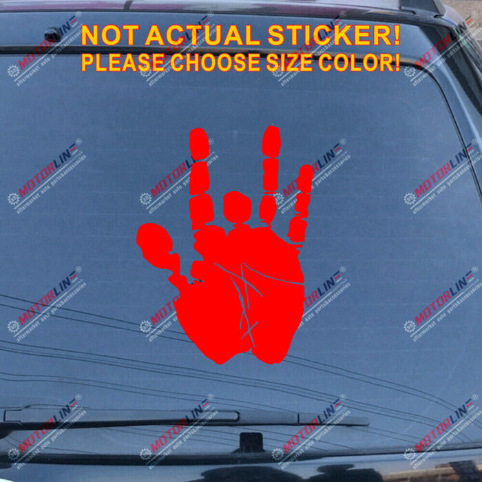 Jerry Garcia Hand Decal Sticker Car Vinyl pick size color no bkgrd die cut