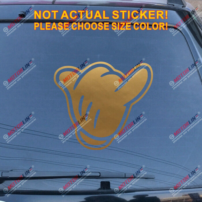 Shaka Loose Hand Gesture Decal Sticker Car Vinyl pick size color style d