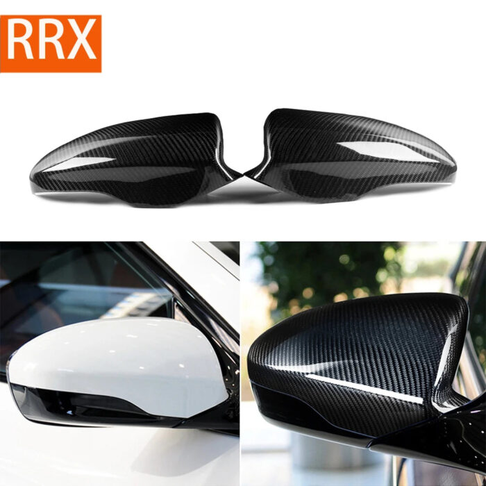 For BMW F10 M5 M6 F06 F12 F13 2012 2013 2014 2015 Rearview Mirror Cover Side Mirror Cap Real Carbon Fiber Car Trim Accessories