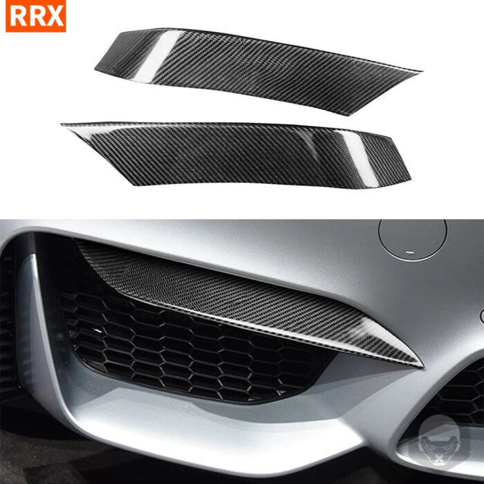 For BMW M3 F80 F82 F83 M4 2015 2016 2017 2018 Front Wrap Angle Carbon Fiber Cover Trim Car Auto Modification Accessories