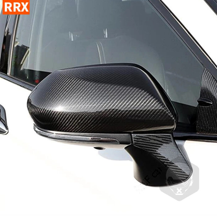 For Toyota Camry 8th Gen 2018+ Carbon Fiber Look Rear Mirror Caps Rearview Mirrors Cover Car Exterior Protection Accessories