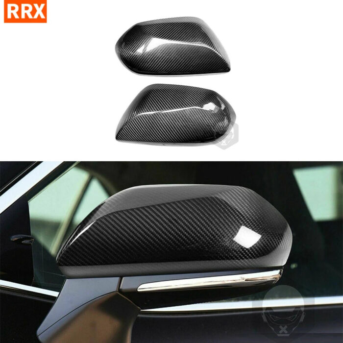 For Toyota Camry 8th Gen 2018+ Mirror Covers Caps RearView Mirrors Protection Case Carbon Fiber Car Exterior Styling Accessories