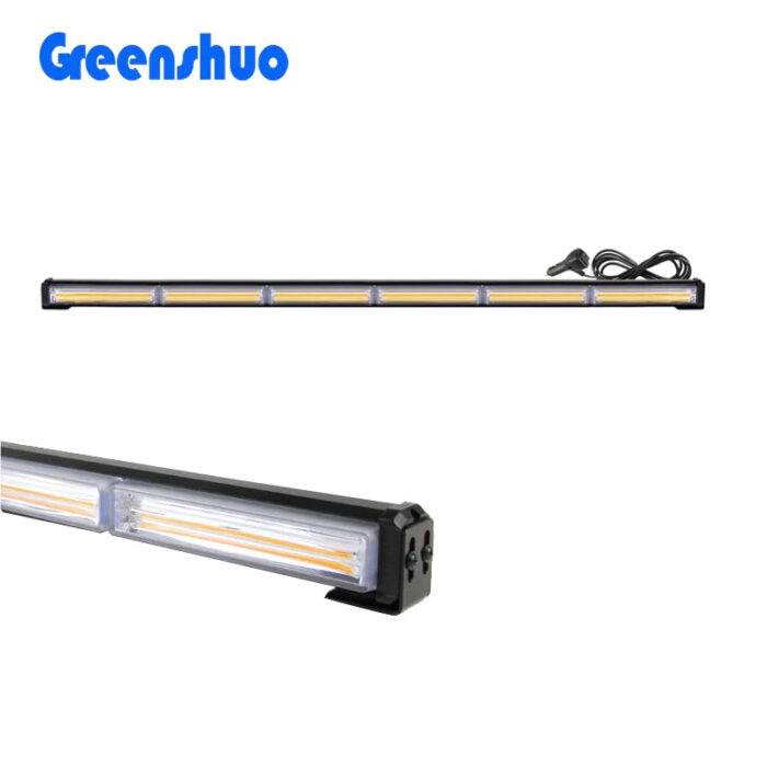 COB Roof Single Sided Yellow vip Light Bar Strobe Warning Light Bar For Truck School Bus Traffic