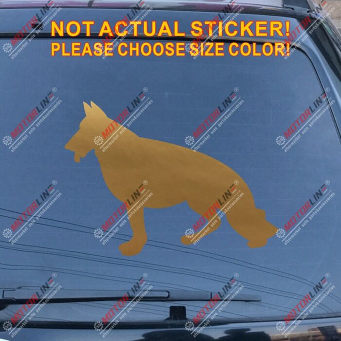 German Shepherd Dog Car Decal Sticker choose size and color, You Choose Your Color and size!