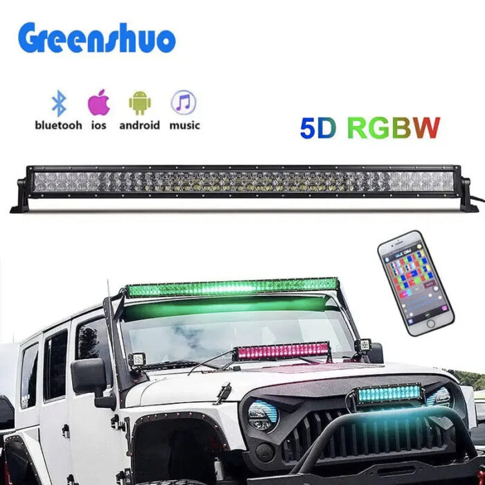 50inch 52inch 4x4 Offroad Truck Rooftop Light Bar 5D Rgb Led Light Bar APP Control