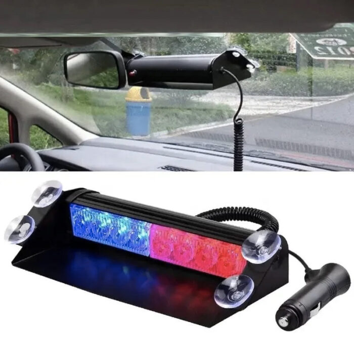 Wholesale 8Led Truck Vehicle Strobe Led Lights Red Blue Car Warning Light