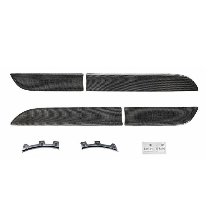 Dry carbon fiber door trims side molding trims for Porsche Macan turbo 2014 -2021