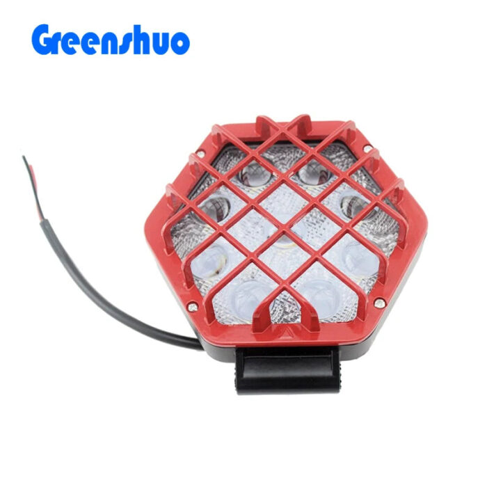 48w Led Spotlight 12v 24v Car Led Work Light barra de led designs For Trucks Autos Tractors