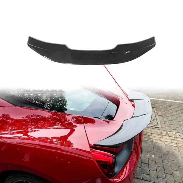 Dry Carbon fiber Material Vors-style Tuning Parts Glossy Black Rear Ducktail Spoiler Wing For Ferrari 488