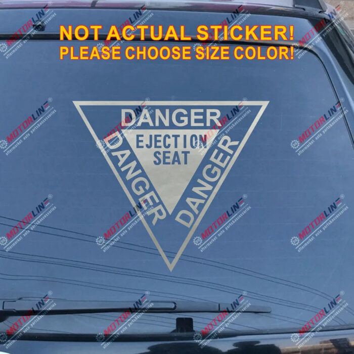 Danger Ejection Seat Sticker Decal Vinyl Aircraft Martin Baker RAF pick size color die cut no background