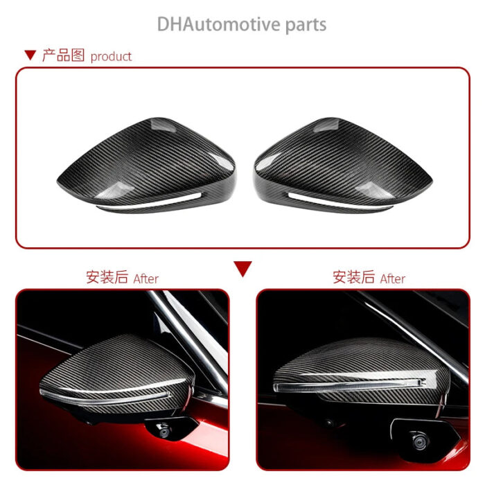 Carbon Fiber Adhesive Rearview Mirror Housing For ZEEKR 0012021-2023