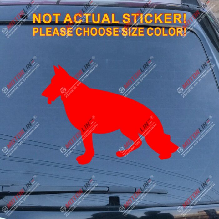 German Shepherd Dog Car Decal Sticker choose size and color, You Choose Your Color and size!