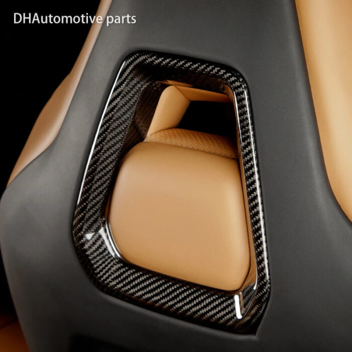 carbon fiber material seat back decorative frame for zeekr 001 2021-2023