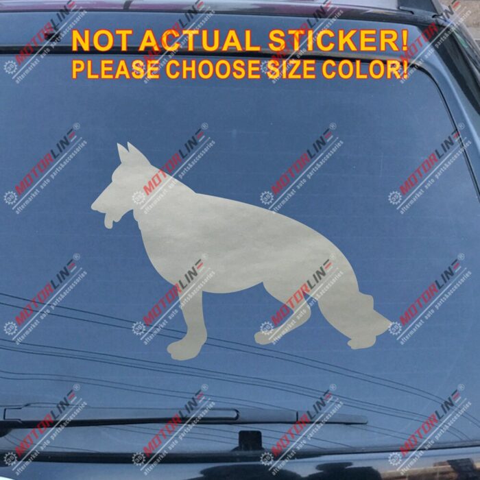 German Shepherd Dog Car Decal Sticker choose size and color, You Choose Your Color and size!