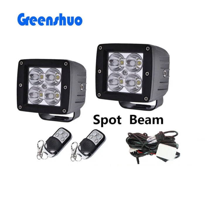 Dual Color 3inch Led Cube Light Flash White Amber Strobe Vehicle Led Work Light Bar