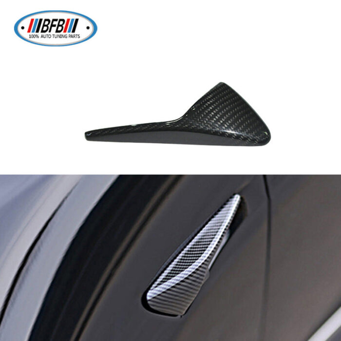 100% Real Carbon Fiber Side Marker Light Cover - For Tesla Model S/X/3 - Turn Signal Light Shell