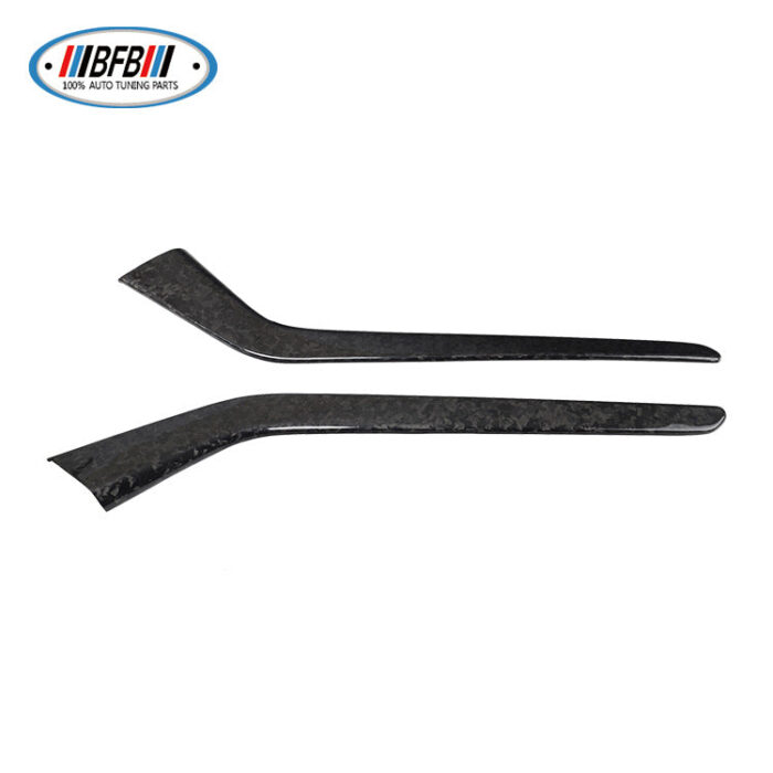 100% Real Carbon Fiber Marble Center Console Shift Sides Trim - For Tesla Model 3 - Bright Forged Shift Panels