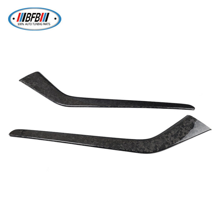 100% Real Carbon Fiber Marble Center Console Shift Sides Trim - For Tesla Model 3 - Bright Forged Shift Panels