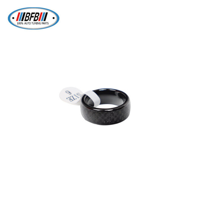 100% Real Carbon Fiber Ring Chip - For Tesla Model 3 Y X S - Carbon Fiber Smart Ring for Start Sensing