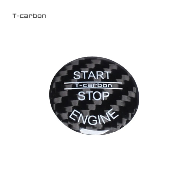 T-carbon Carbon Fiber Car Engine Start Stop Button Ring Sticker Cover Trim For Lexus Car Styling Accessories