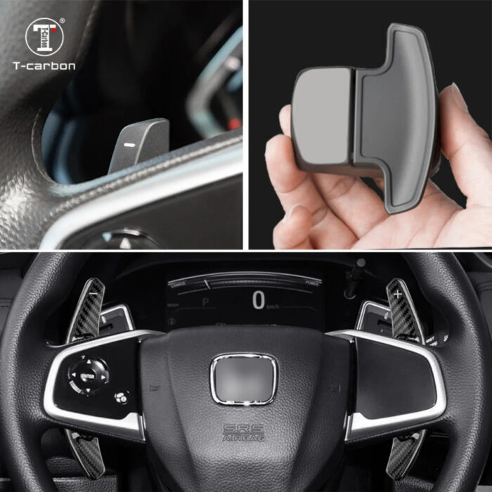 T-carbon Steering Wheel Paddle Shifter Fit For Honda New Fit Odyssey Auto Accessories Shift Paddle