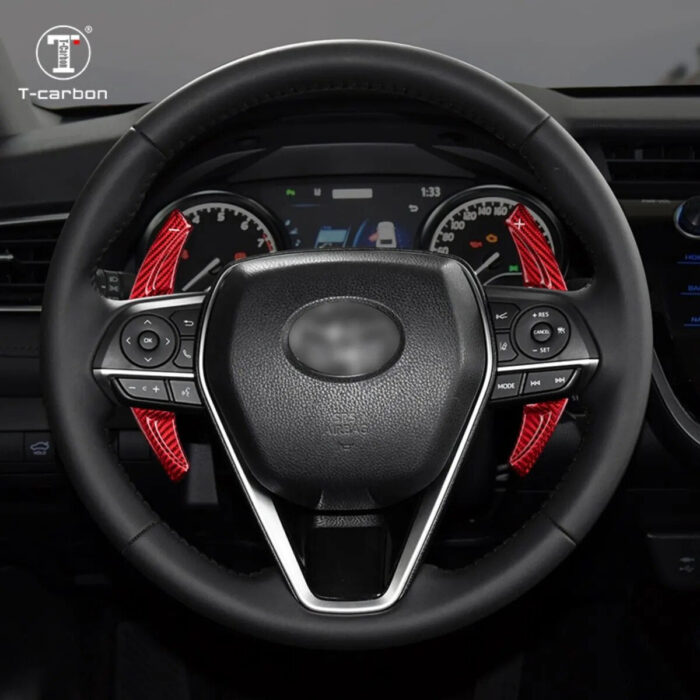 T-carbon Steering Wheel Shift Paddle For Toyota Camry Corolla Avalon Levin RAV4 2018-2020 Carbon Fiber Paddle Shifter